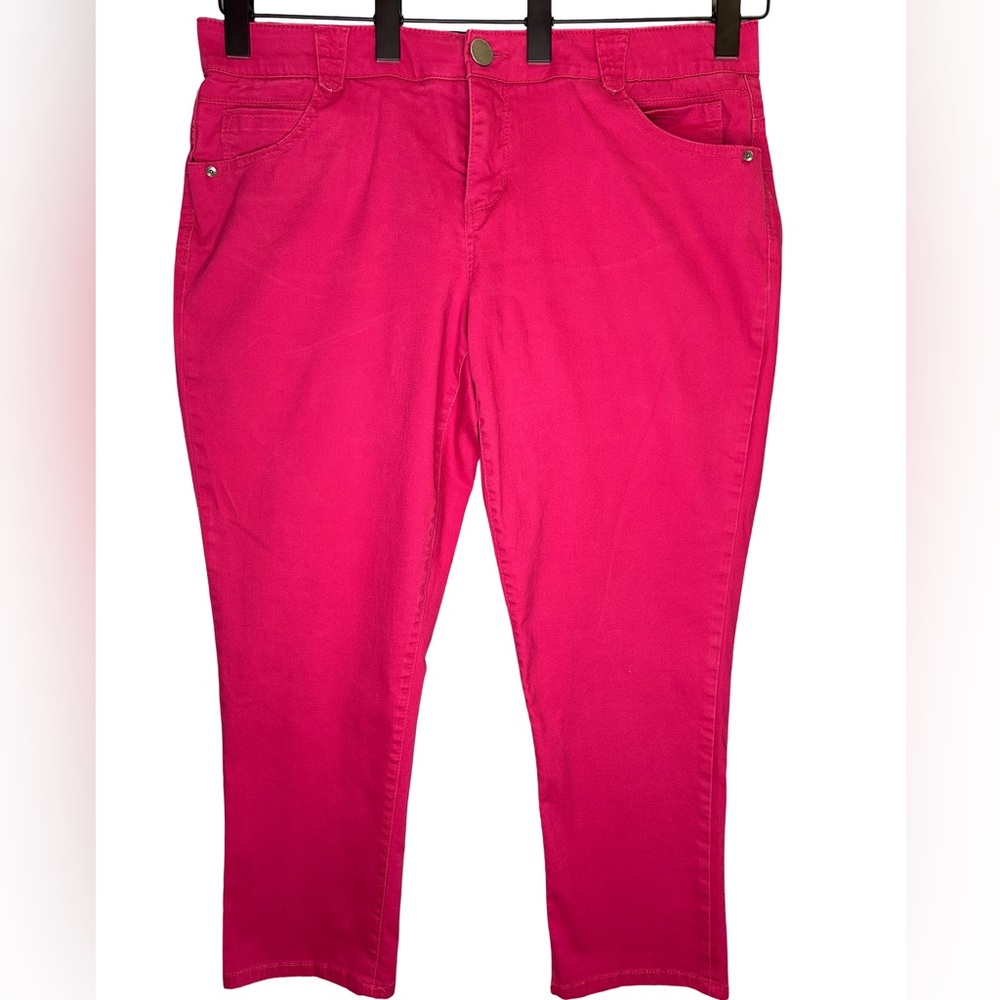 Wit & Wisdom Magenta Pink High Rise Jeans Size 16W
